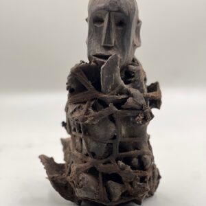 DRC Congo African Nkondi Witchcraft Figure, Impressive Sculpture