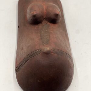 African Makonde Pregnant Belly Fertility Mask, Fine Art