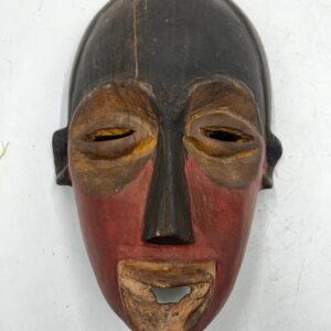 Antique "Mwana Pwo" Traditional Wooden Chokwe Face Mask, Fine African Art