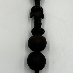 African Antique Figurative Tripod Rattle/Shekesheke, Luba Fine Art