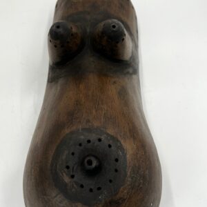 Antique African Traditional Makonde Maternity Belly Mask, Fine Art