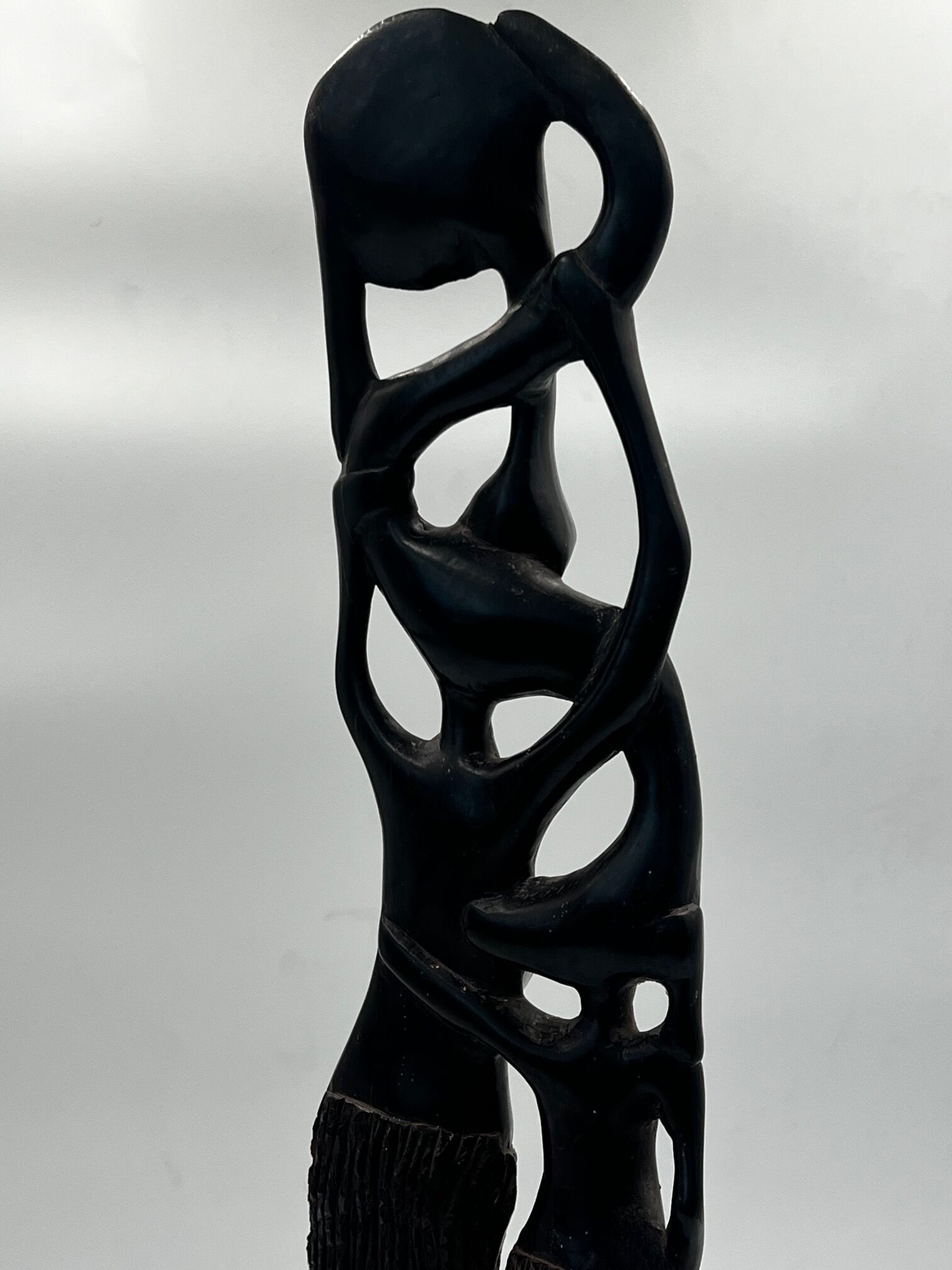 Exquisite African Hand Carved Shetani Sculpture, Rare Fine Art - Image 4