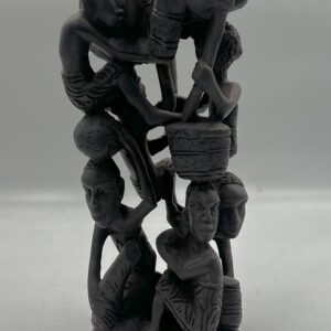 African Art, Makonde Ujamaa Family Tree Of Life Sculpture, Ebony wood