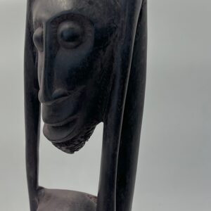 Antique Hand Carved African Sculpture, Seer Of Time Rare Art