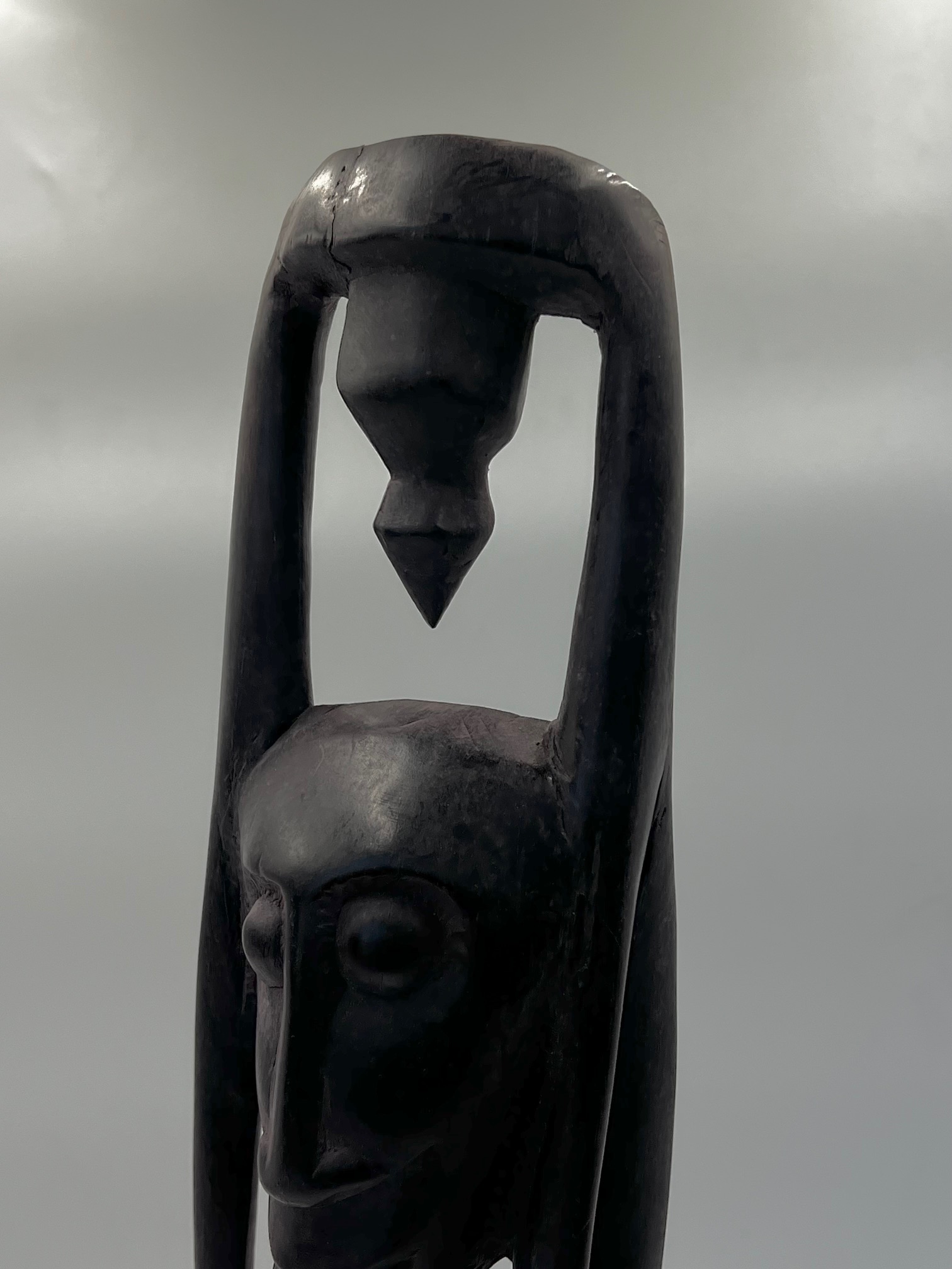 Antique Hand Carved African Sculpture, Seer Of Time Rare Art - Image 8