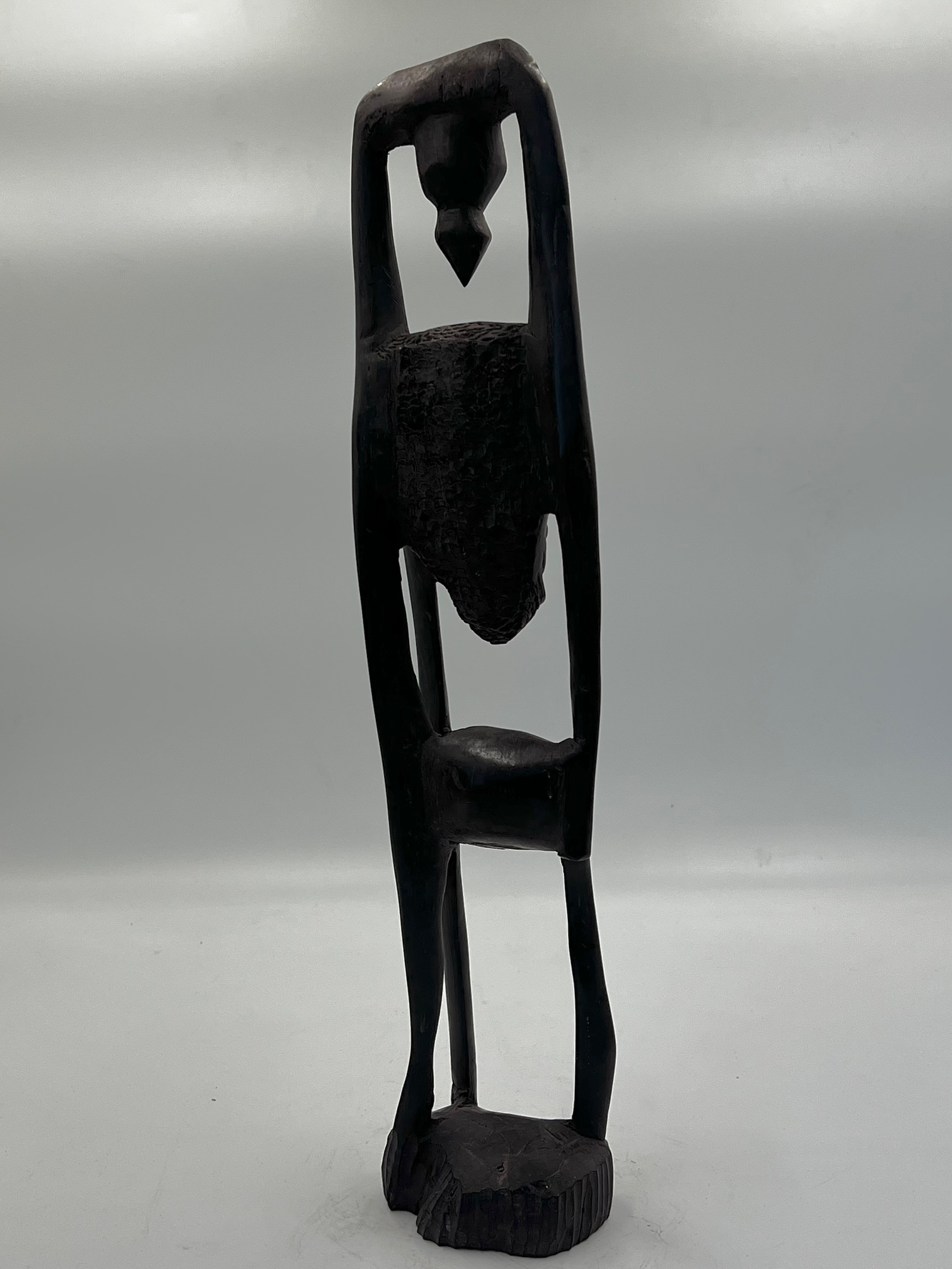 Antique Hand Carved African Sculpture, Seer Of Time Rare Art - Image 4