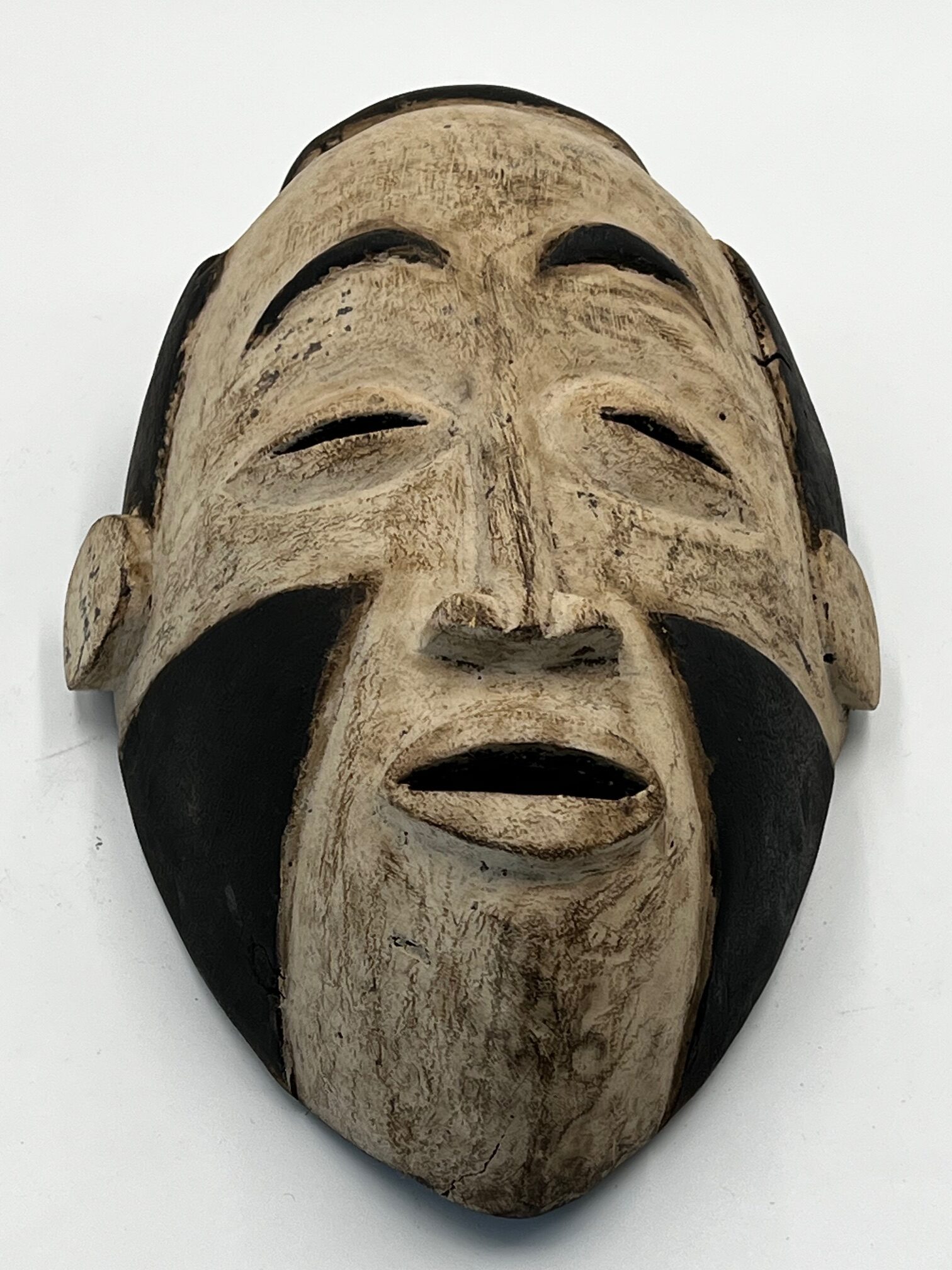 Vintage Hand Carved Bacongo Traditional Mask, Fine Art - Image 11