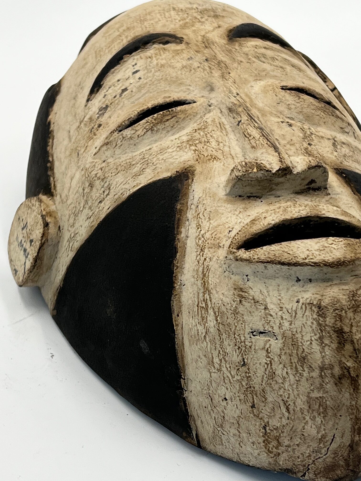 Vintage Hand Carved Bacongo Traditional Mask, Fine Art - Image 10