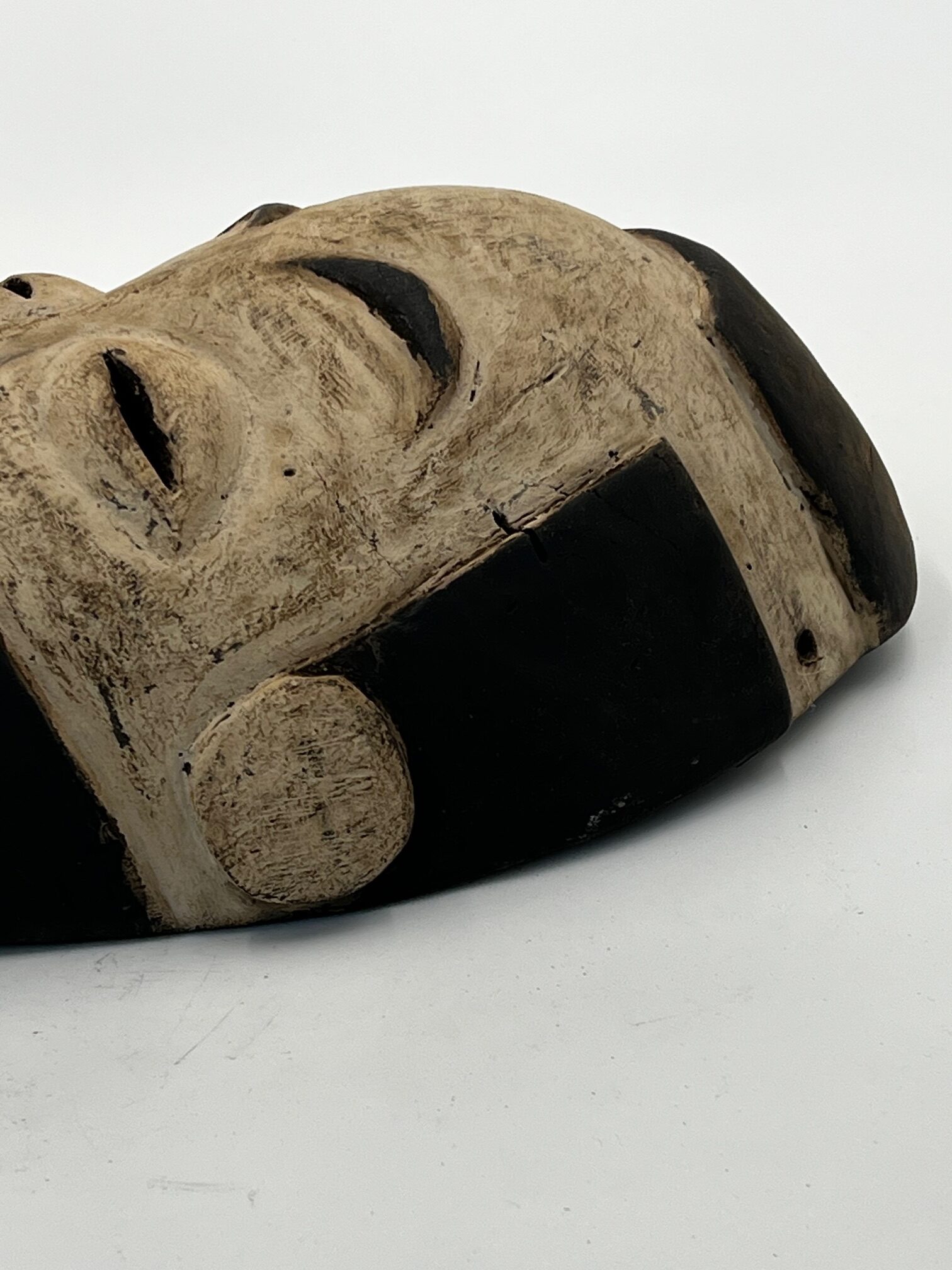 Vintage Hand Carved Bacongo Traditional Mask, Fine Art - Image 8