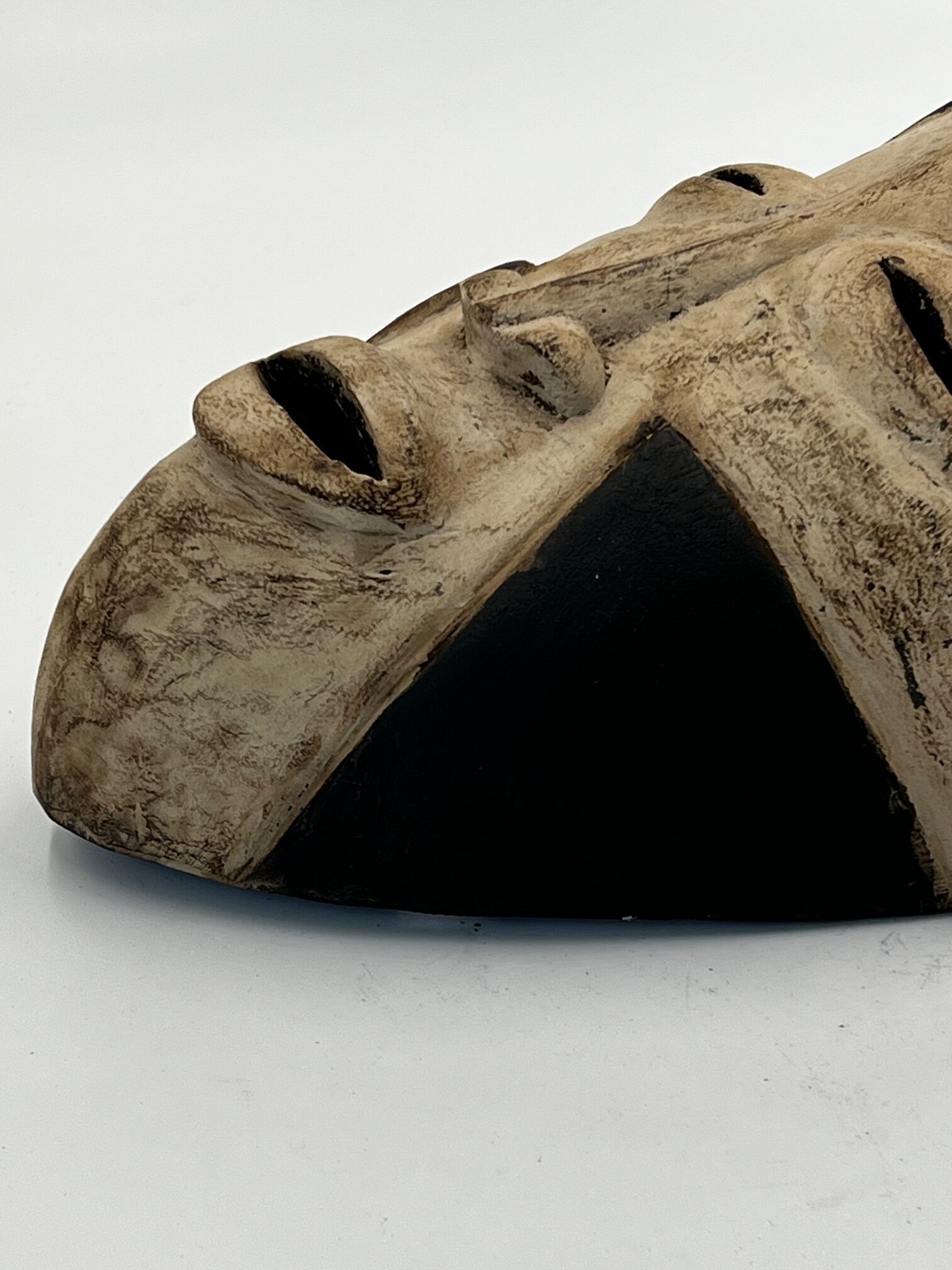 Vintage Hand Carved Bacongo Traditional Mask, Fine Art - Image 7