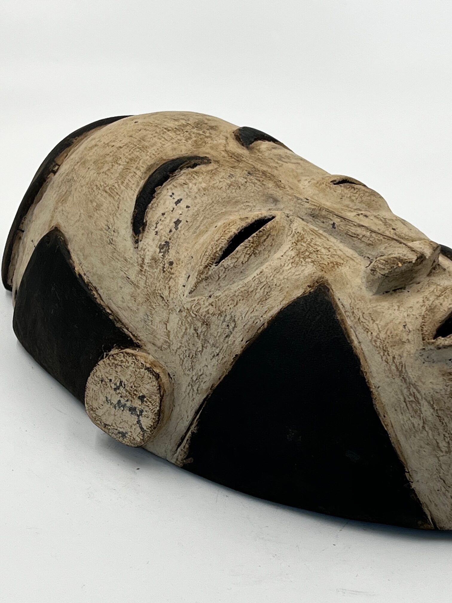 Vintage Hand Carved Bacongo Traditional Mask, Fine Art - Image 6