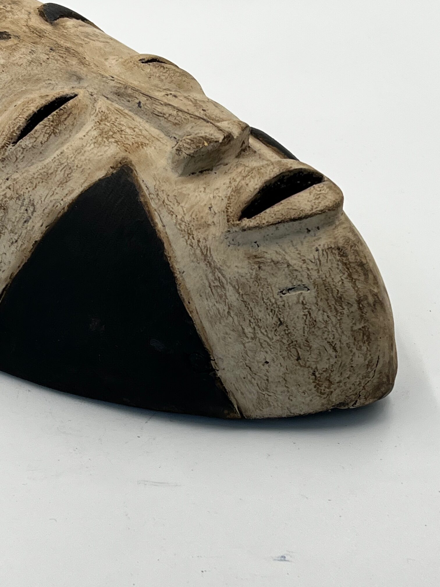 Vintage Hand Carved Bacongo Traditional Mask, Fine Art - Image 5