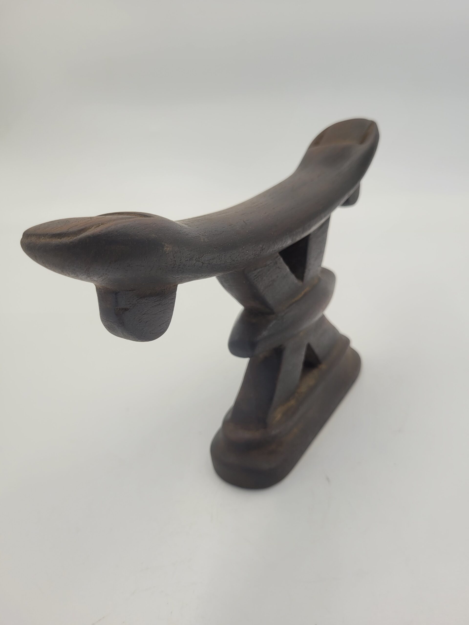African Art, Traditional Wooden Shona Headrest - Image 6