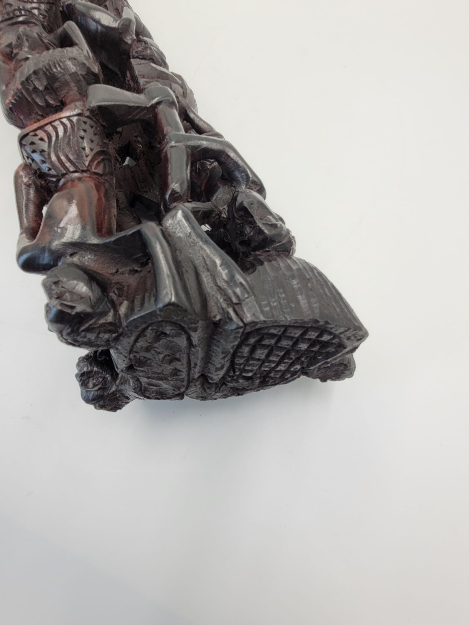 Abstract Art, Hand Carved Makonde Ujamaa Family Tree Of Life Sculpture - Image 2