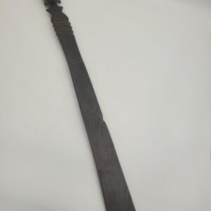 Traditional African Makonde Spatula/ Mwiko With Carved Figural Handle