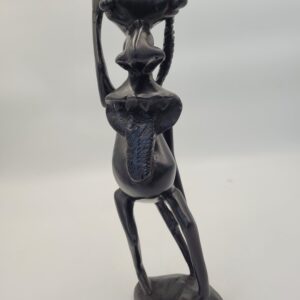 Vintage Wooden Makonde Shetani Sculpture, Hand Carved African Art