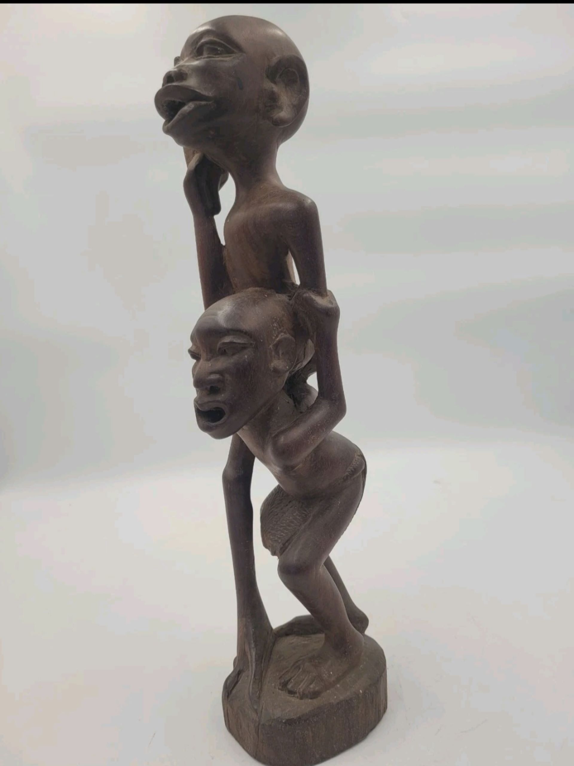 A Unique African Art, Hand Carved Makonde Shetani Figure - Image 4