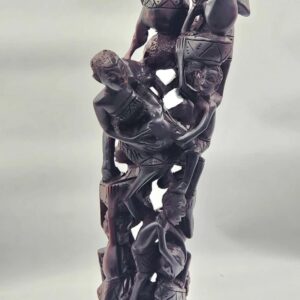 Abstract African Art Work, Makonde Ujamaa Family Tree Of Life Sculpture