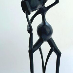 Abstract Wooden Hand Carved Shetani Sculpture, Fine African Art