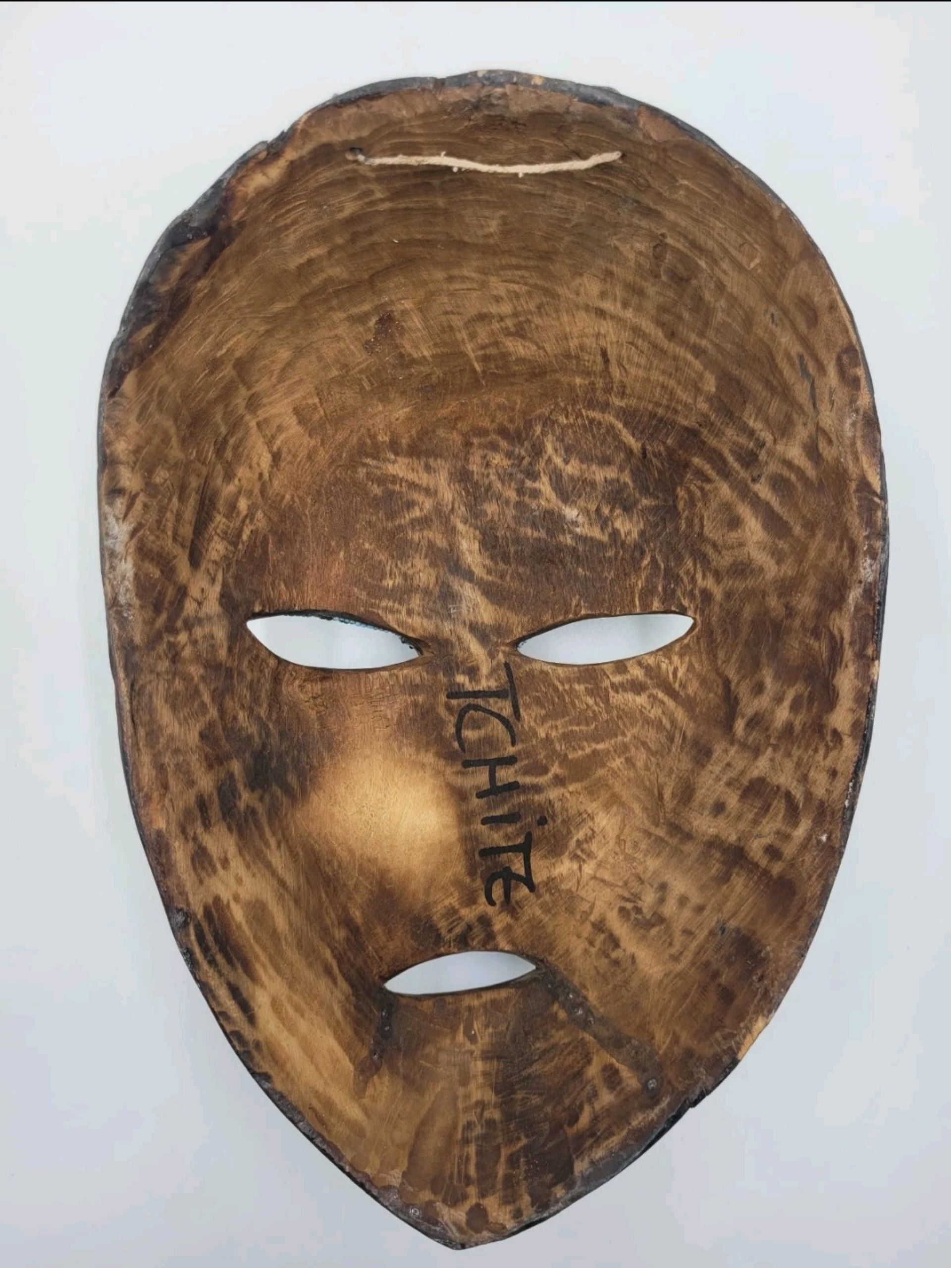 African Art, Hand Carved D. R. Congo Beaded Colorful Mask - Image 10