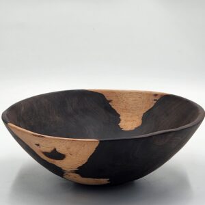 Exclusive One Of A Kind Hand Carved Wooden Bowl, Rare Mpingo "Ebony wood" Art