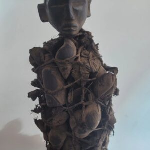 Rare Abstract Carved Niki Figure, African Art
