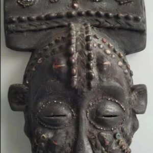 Traditional African Art, Unique Wooden Hand Carved Mask