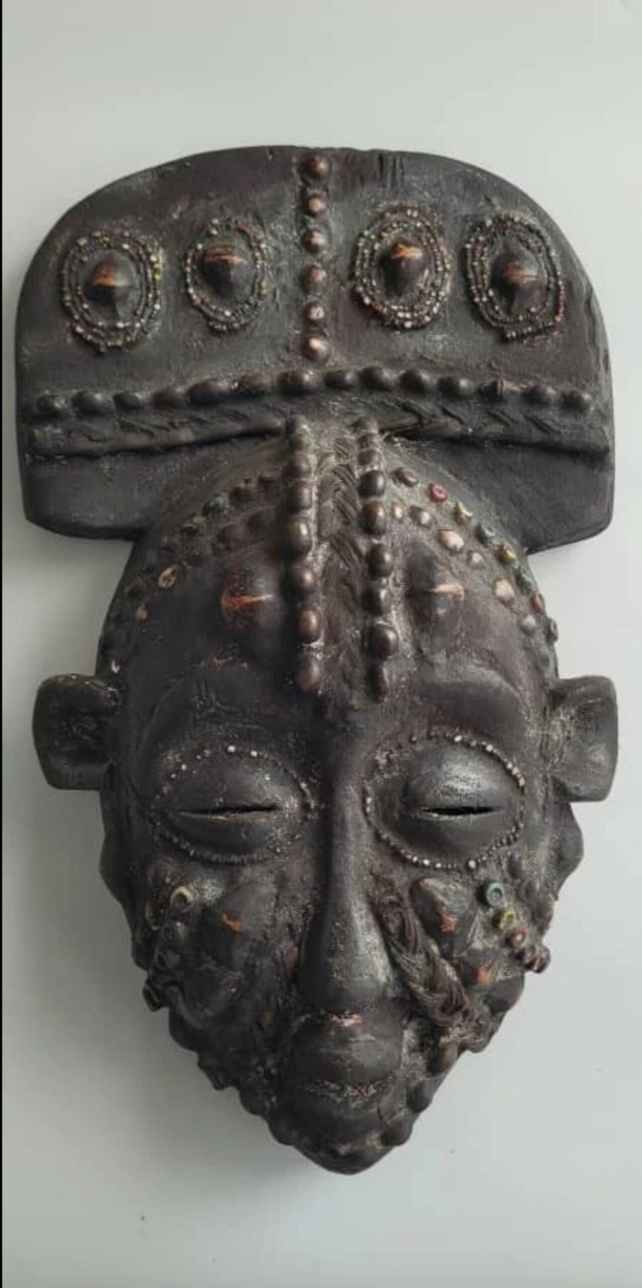 Traditional African Art, Unique Wooden Hand Carved Mask