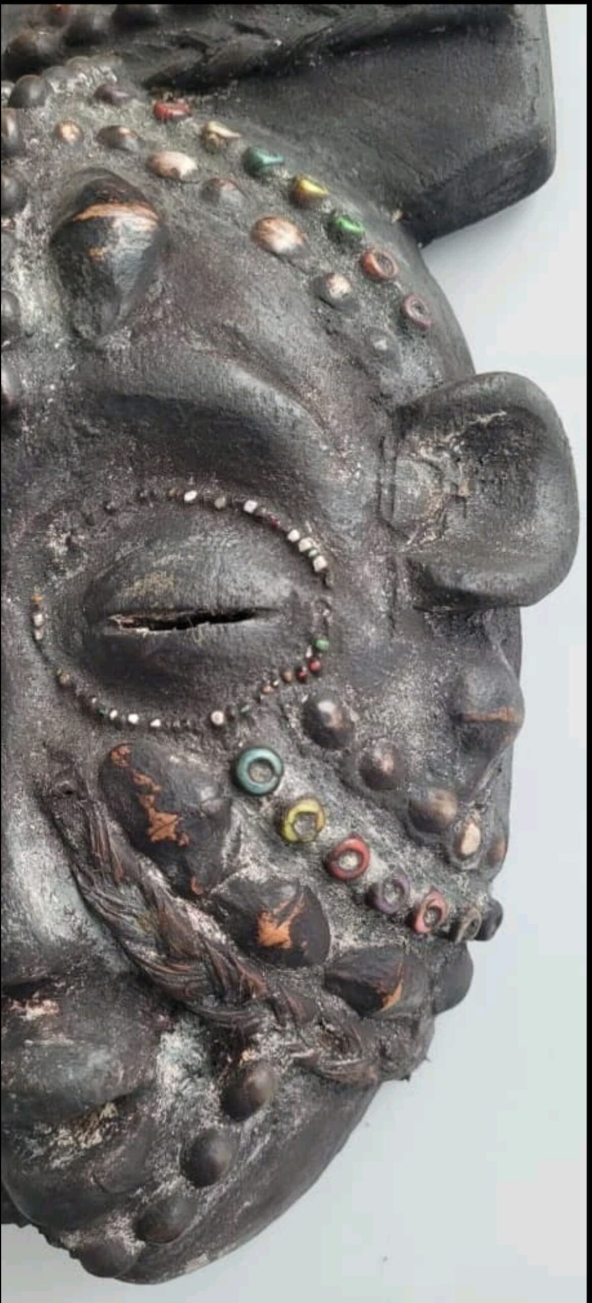 Traditional African Art, Unique Wooden Hand Carved Mask - Image 7