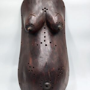 Traditional African Art, Hand Carved Makonde Fertility Belly Mask